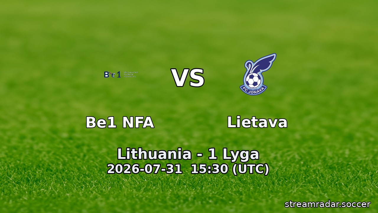Be1 NFA vs Lietava