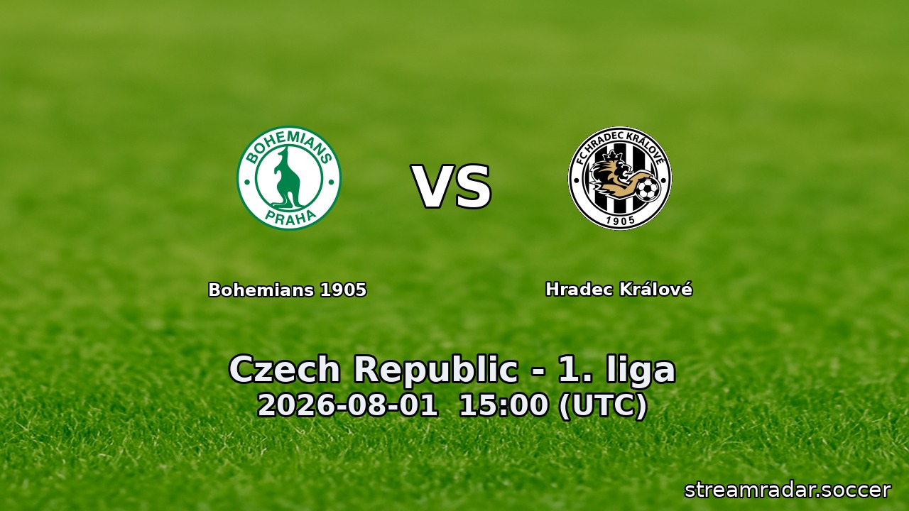 Bohemians 1905 vs Hradec Králové