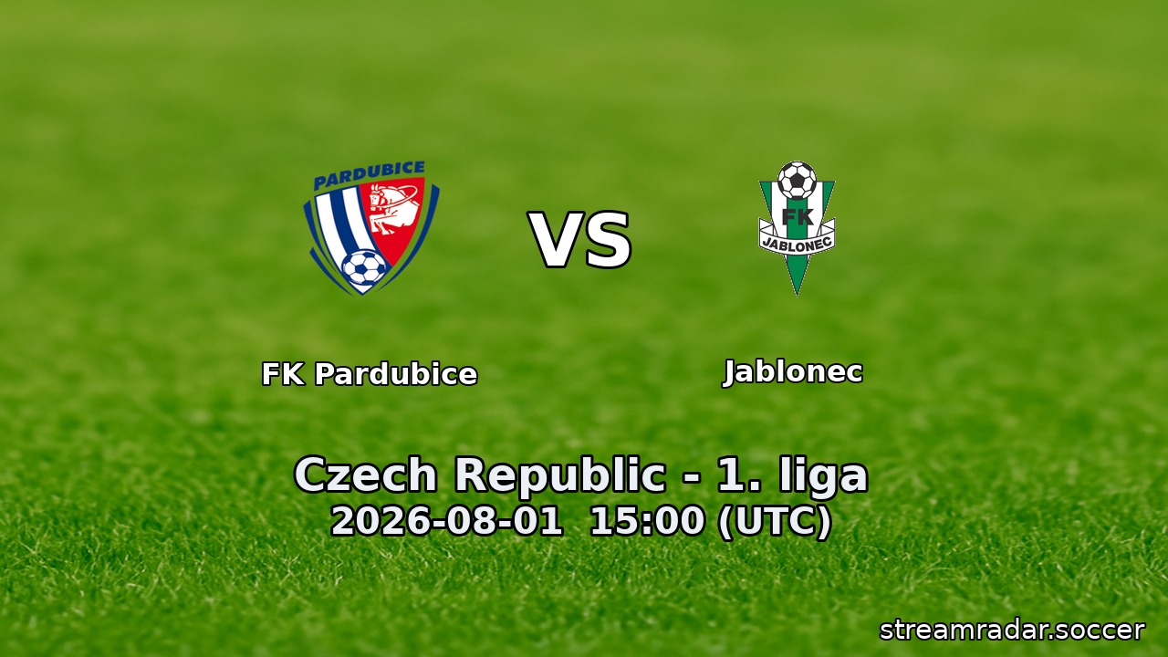 FK Pardubice vs Jablonec