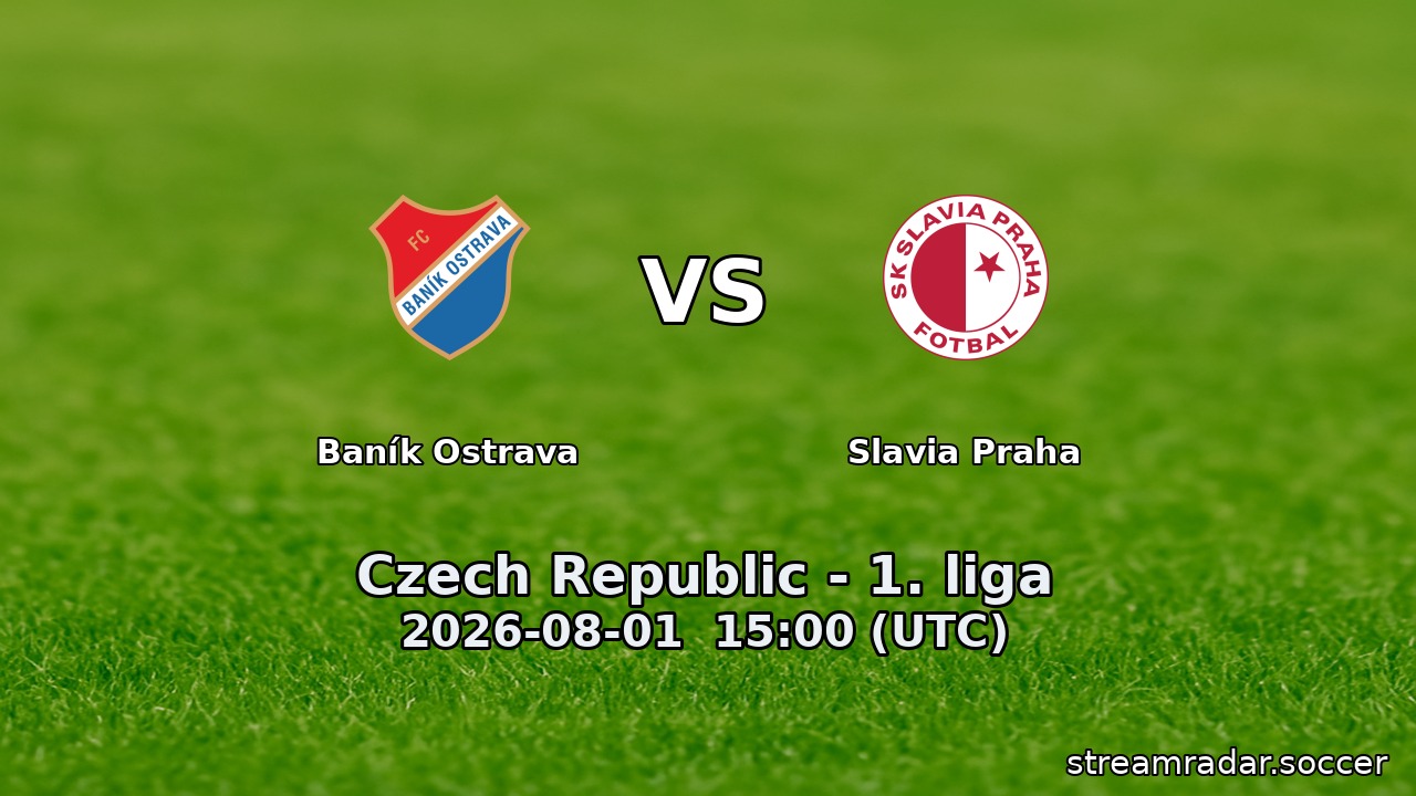 Baník Ostrava vs Slavia Praha