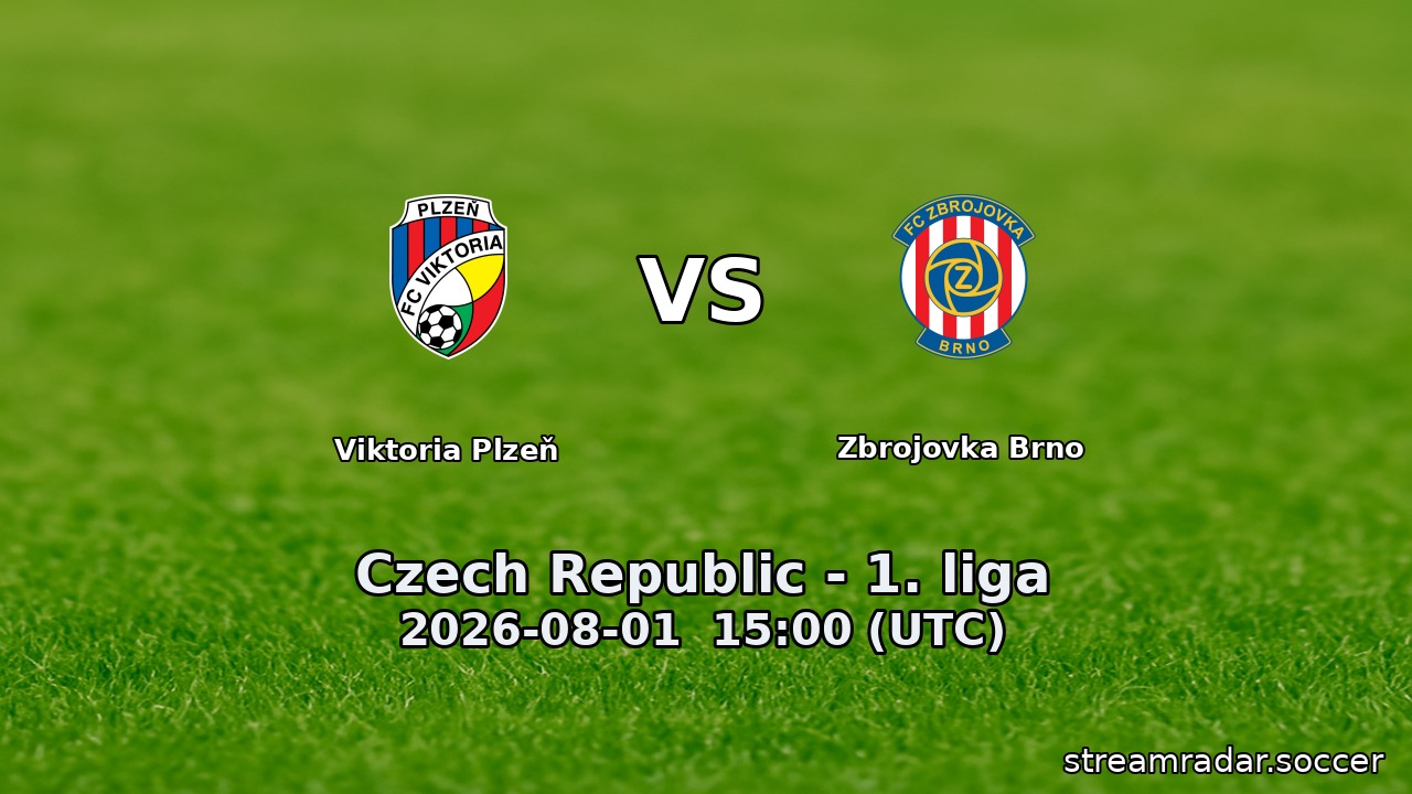 Viktoria Plzeň vs Zbrojovka Brno