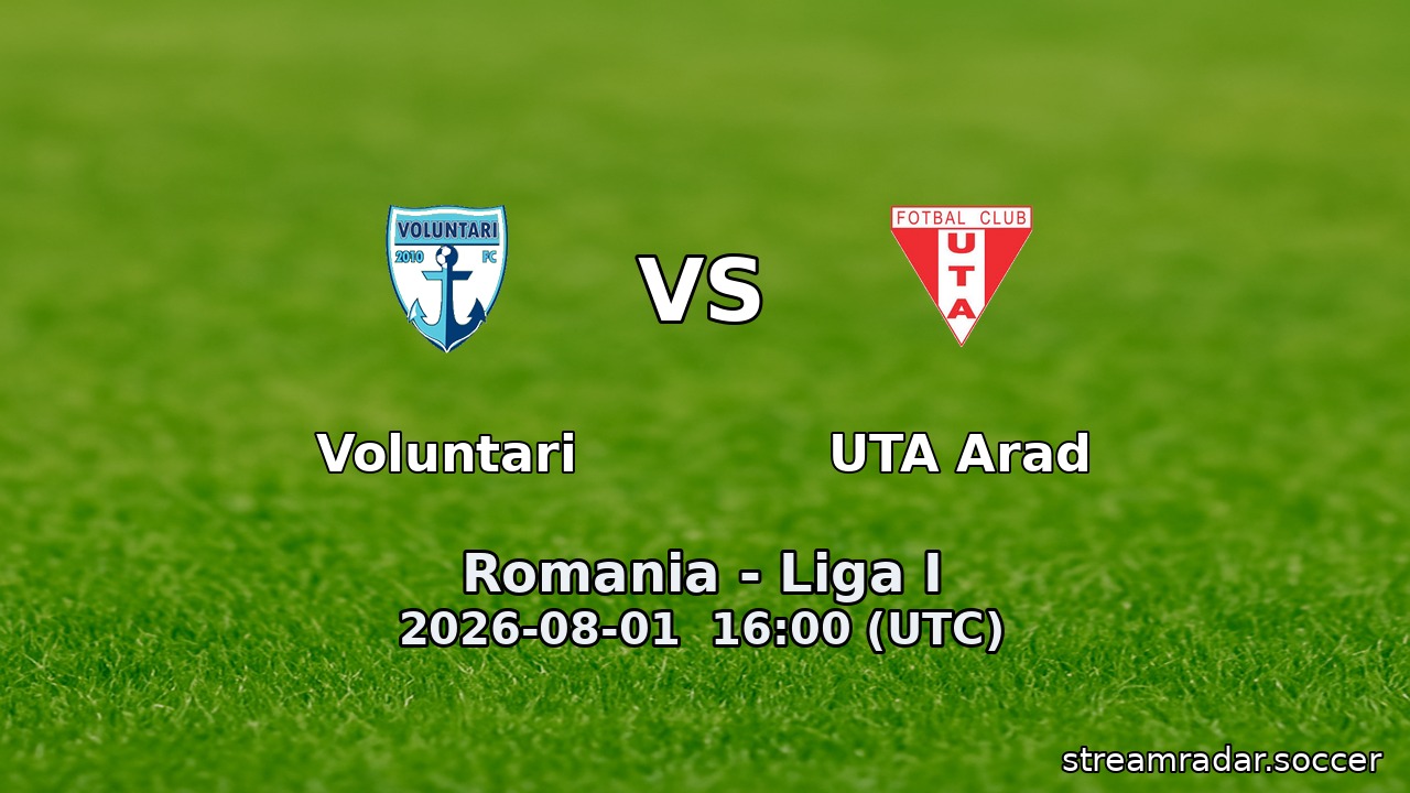 Voluntari vs UTA Arad