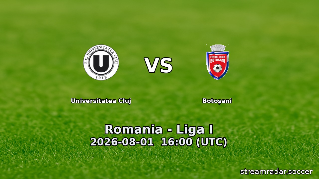Universitatea Cluj vs Botoşani