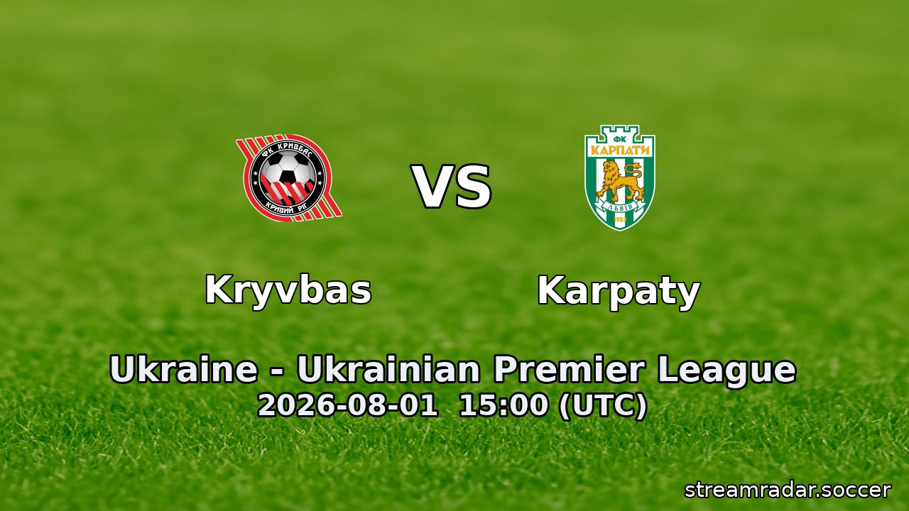 Kryvbas vs Karpaty