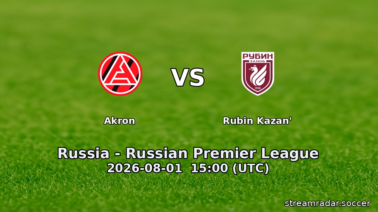 Akron vs Rubin Kazan'