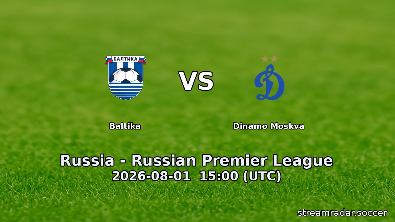 Baltika vs Dinamo Moskva