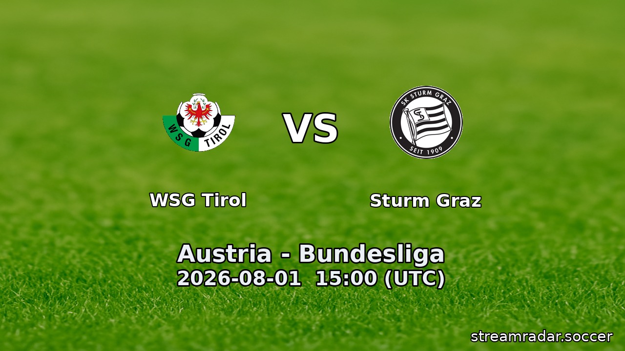 WSG Tirol vs Sturm Graz