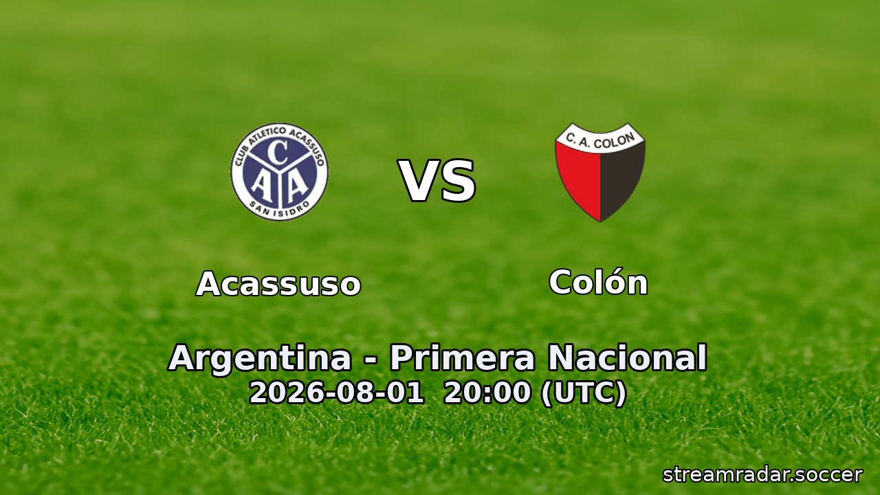 Acassuso vs Colón