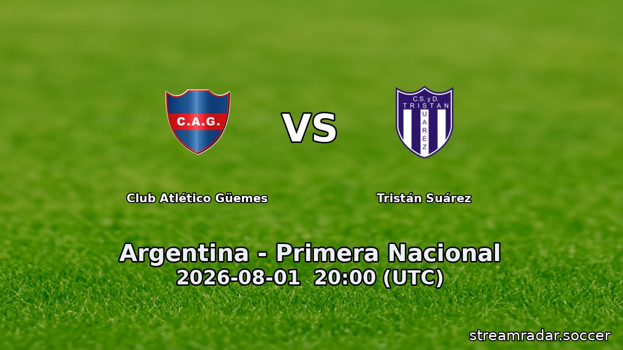 Club Atlético Güemes vs Tristán Suárez