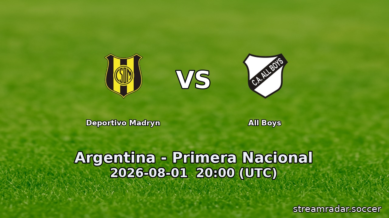Deportivo Madryn vs All Boys