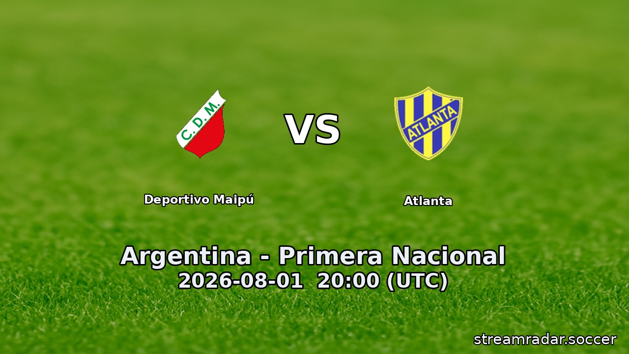 Deportivo Maipú vs Atlanta