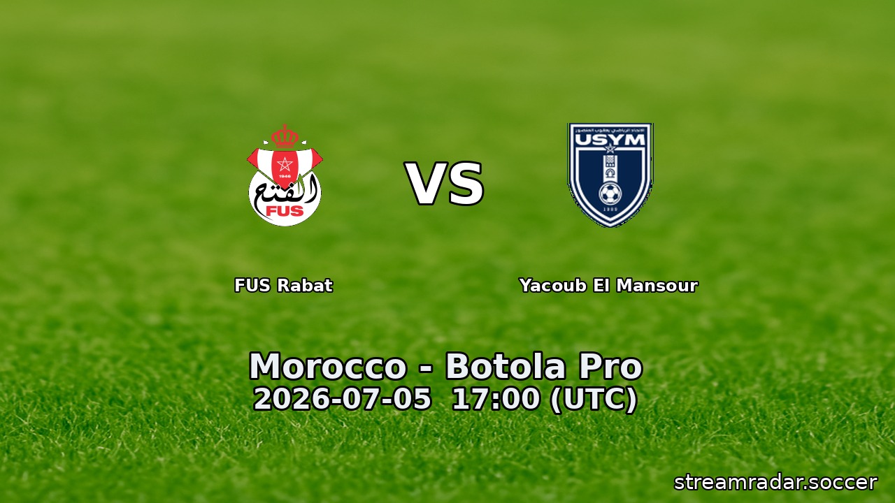 FUS Rabat vs Yacoub El Mansour