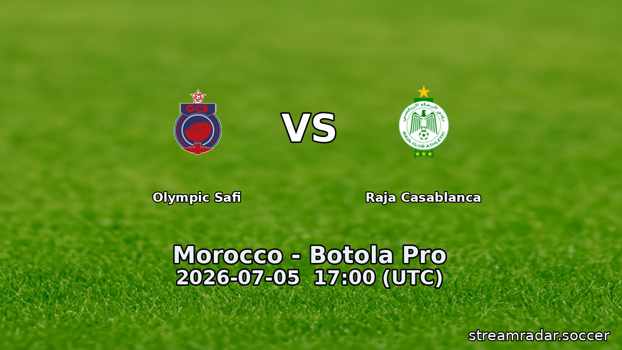 Olympic Safi vs Raja Casablanca
