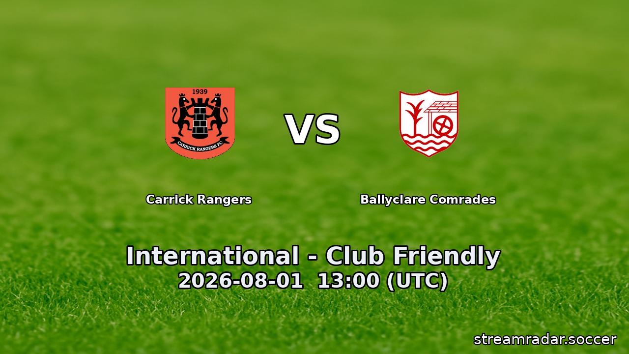 Carrick Rangers vs Ballyclare Comrades
