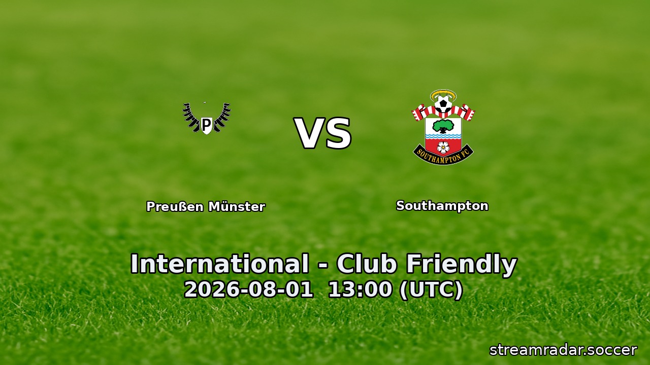 Preußen Münster vs Southampton
