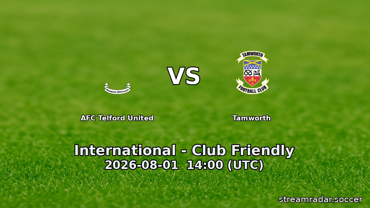 AFC Telford United vs Tamworth