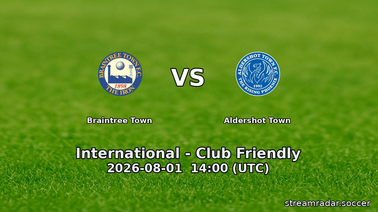 Braintree Town vs Aldershot Town