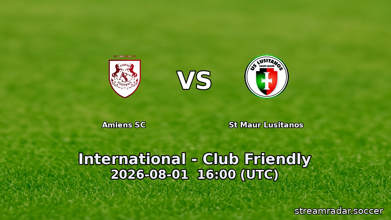 Amiens SC vs St Maur Lusitanos