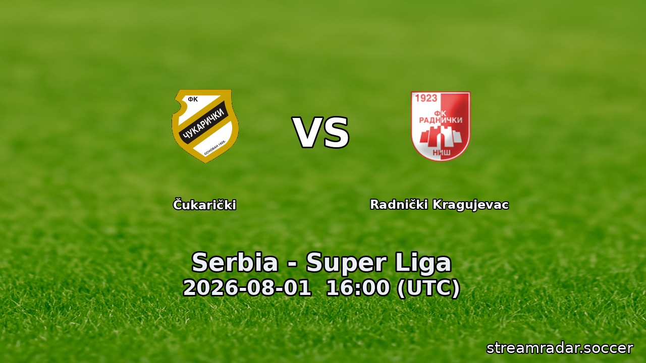 Čukarički vs Radnički Kragujevac