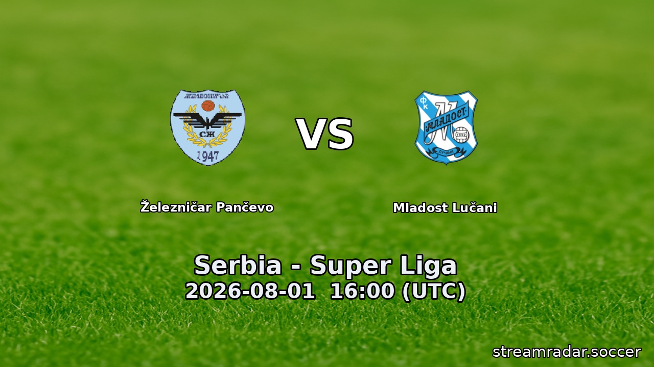 Železničar Pančevo vs Mladost Lučani
