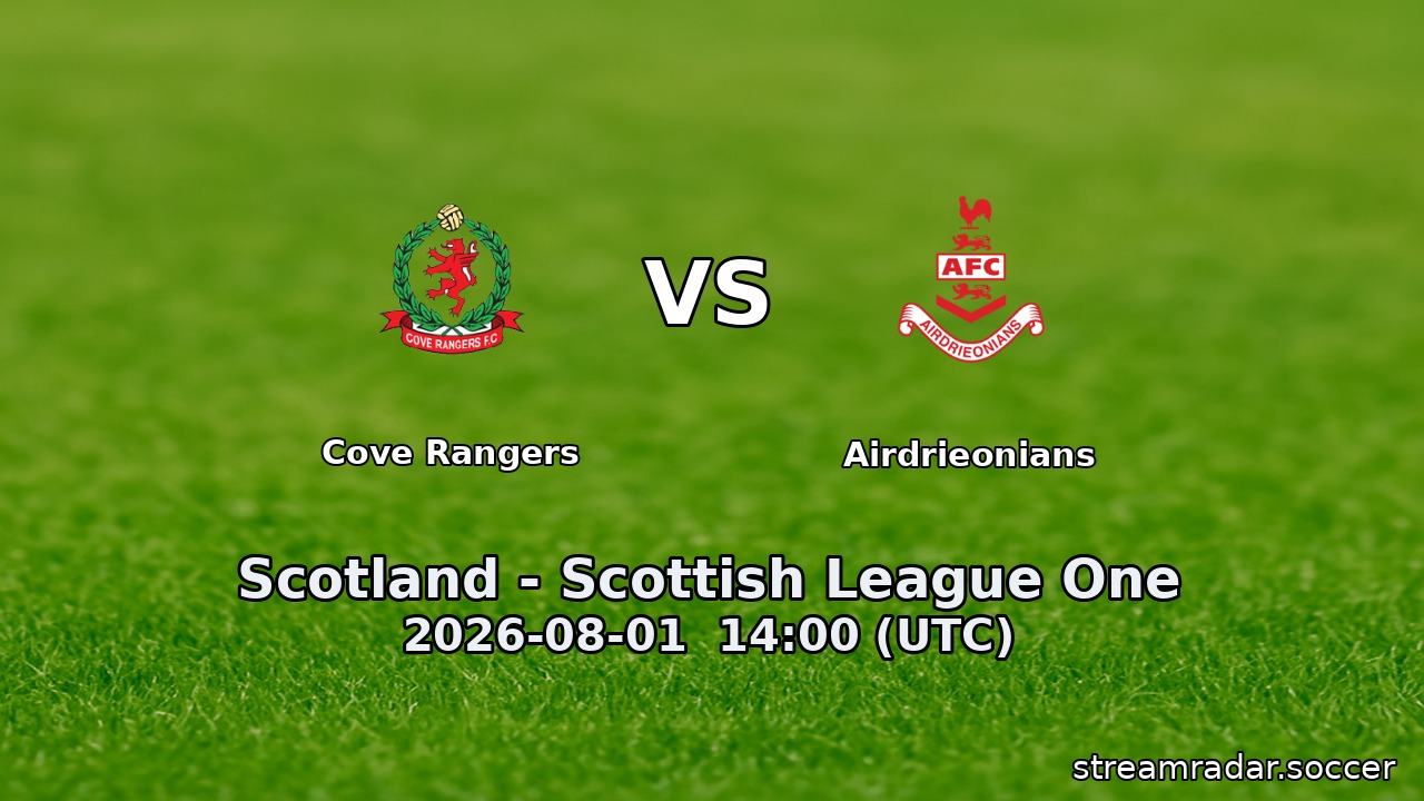 Cove Rangers vs Airdrieonians
