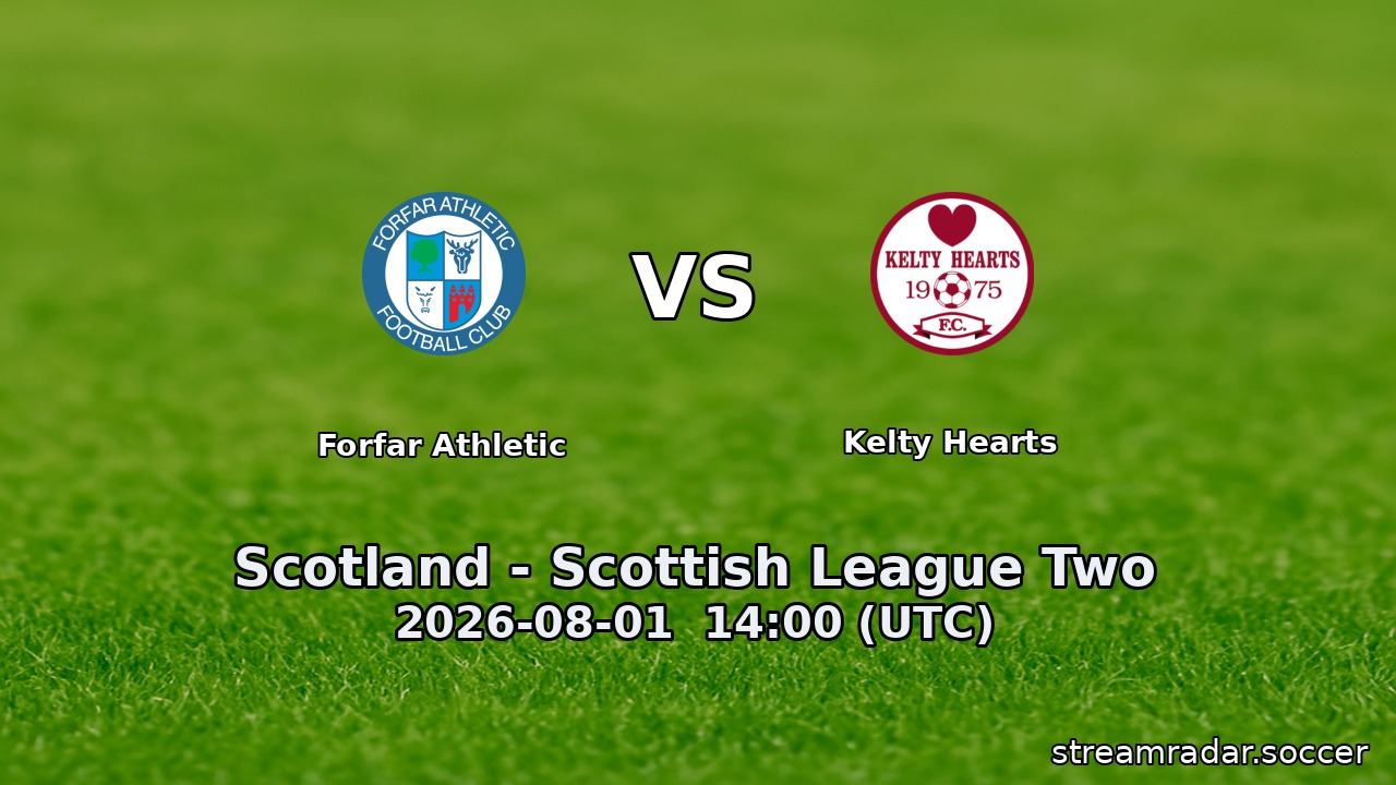 Forfar Athletic vs Kelty Hearts