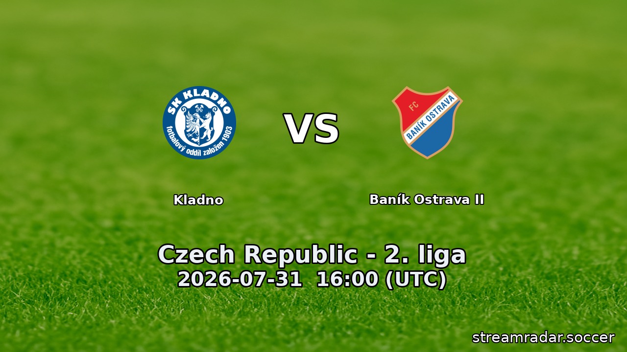 Kladno vs Baník Ostrava II