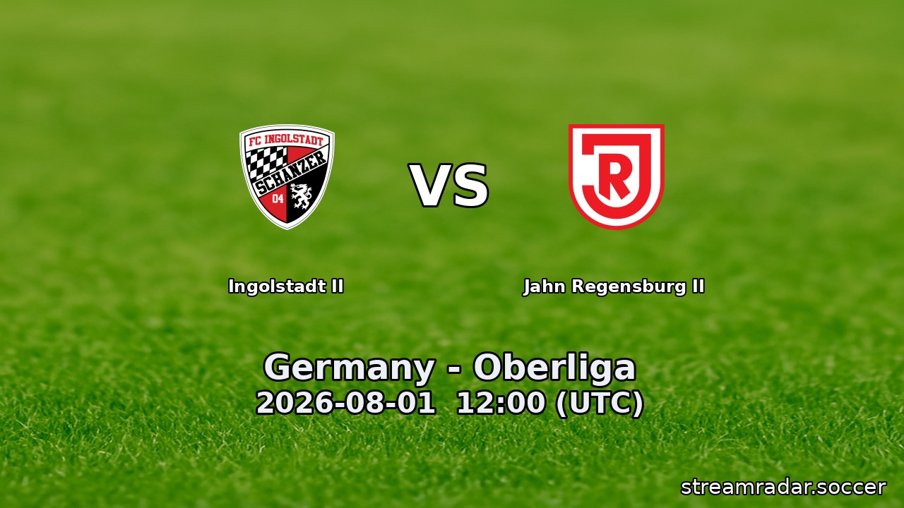 Ingolstadt II vs Jahn Regensburg II