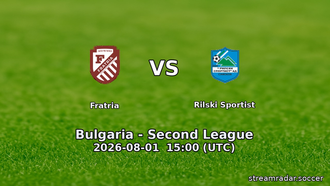 Fratria vs Rilski Sportist