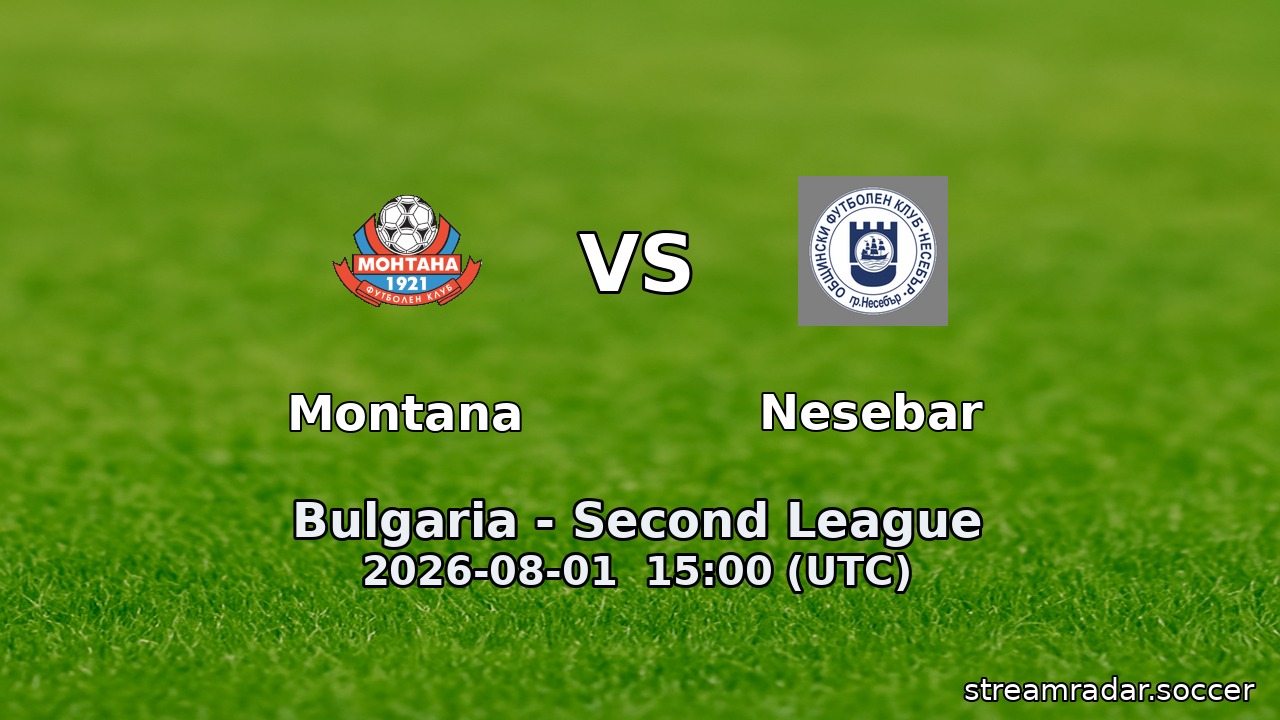 Montana vs Nesebar