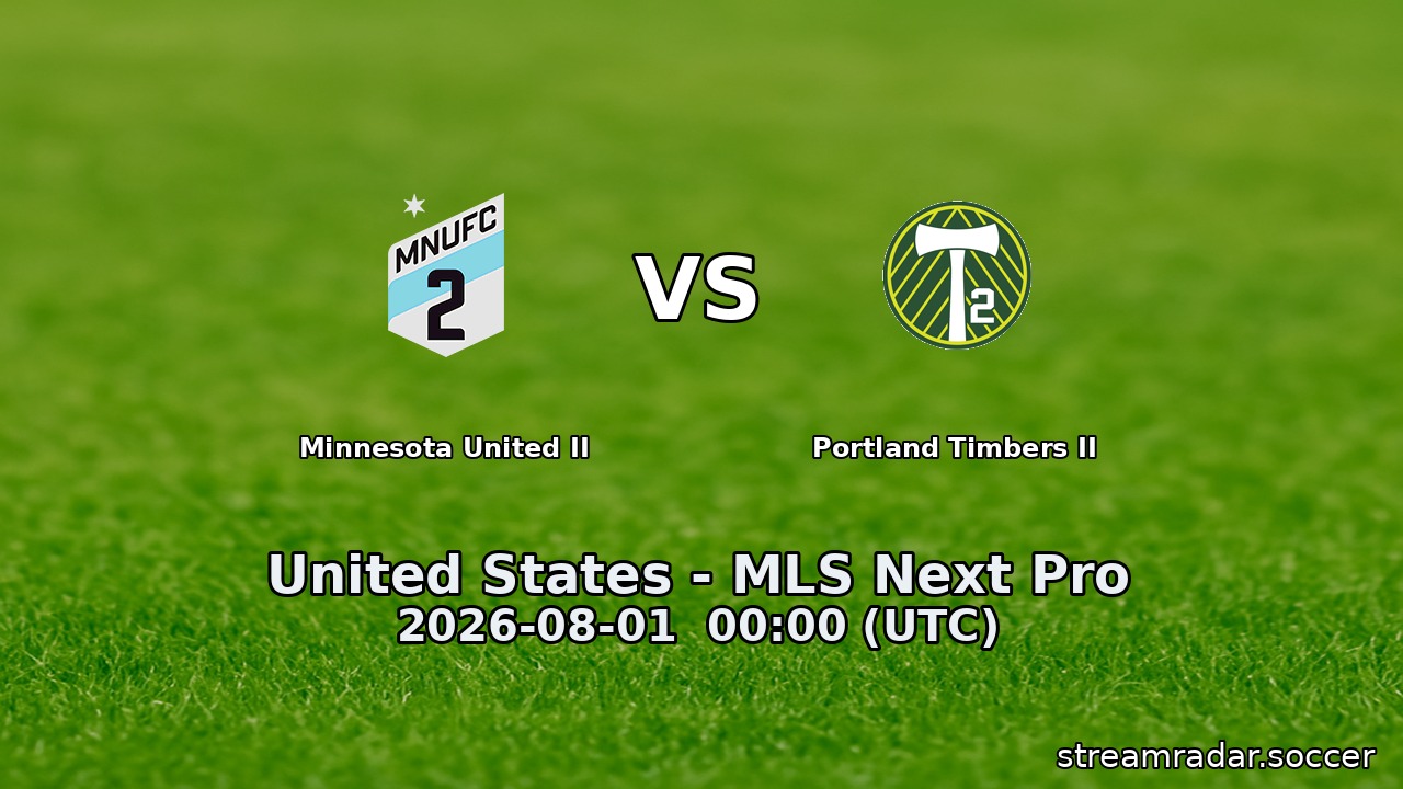 Minnesota United II vs Portland Timbers II