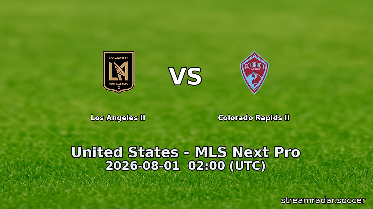 Los Angeles II vs Colorado Rapids II