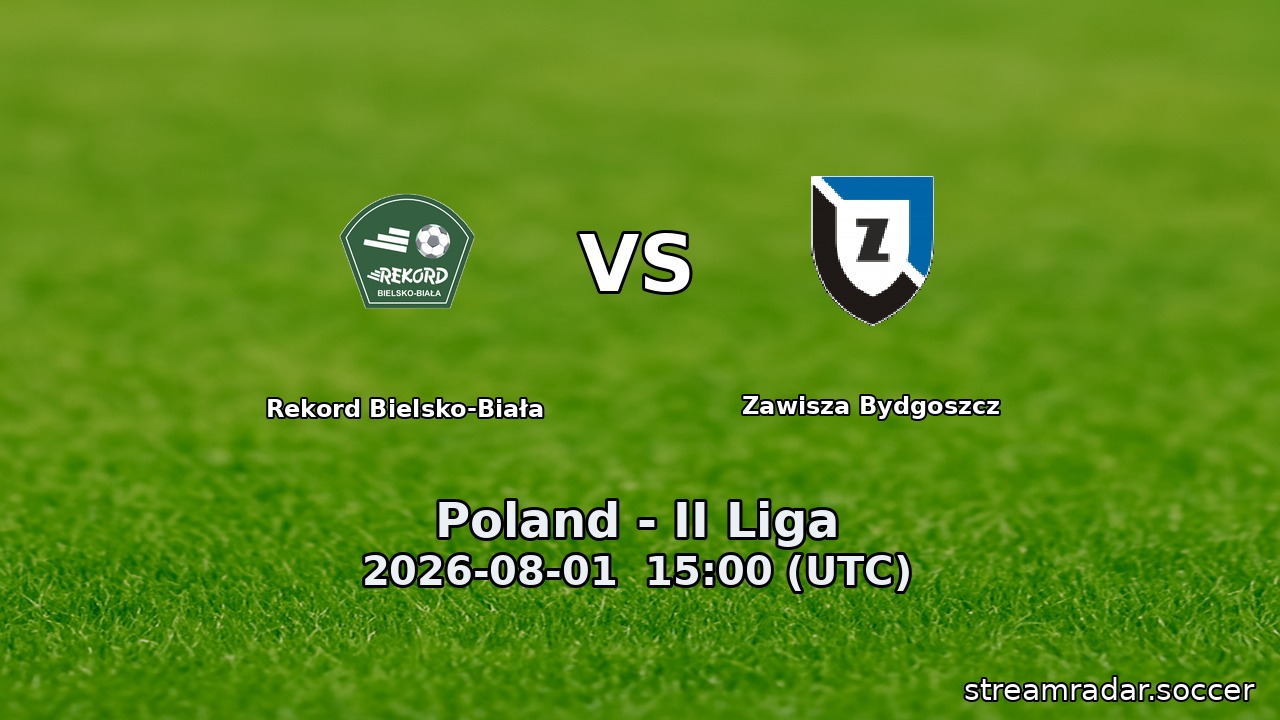 Rekord Bielsko-Biała vs Zawisza Bydgoszcz