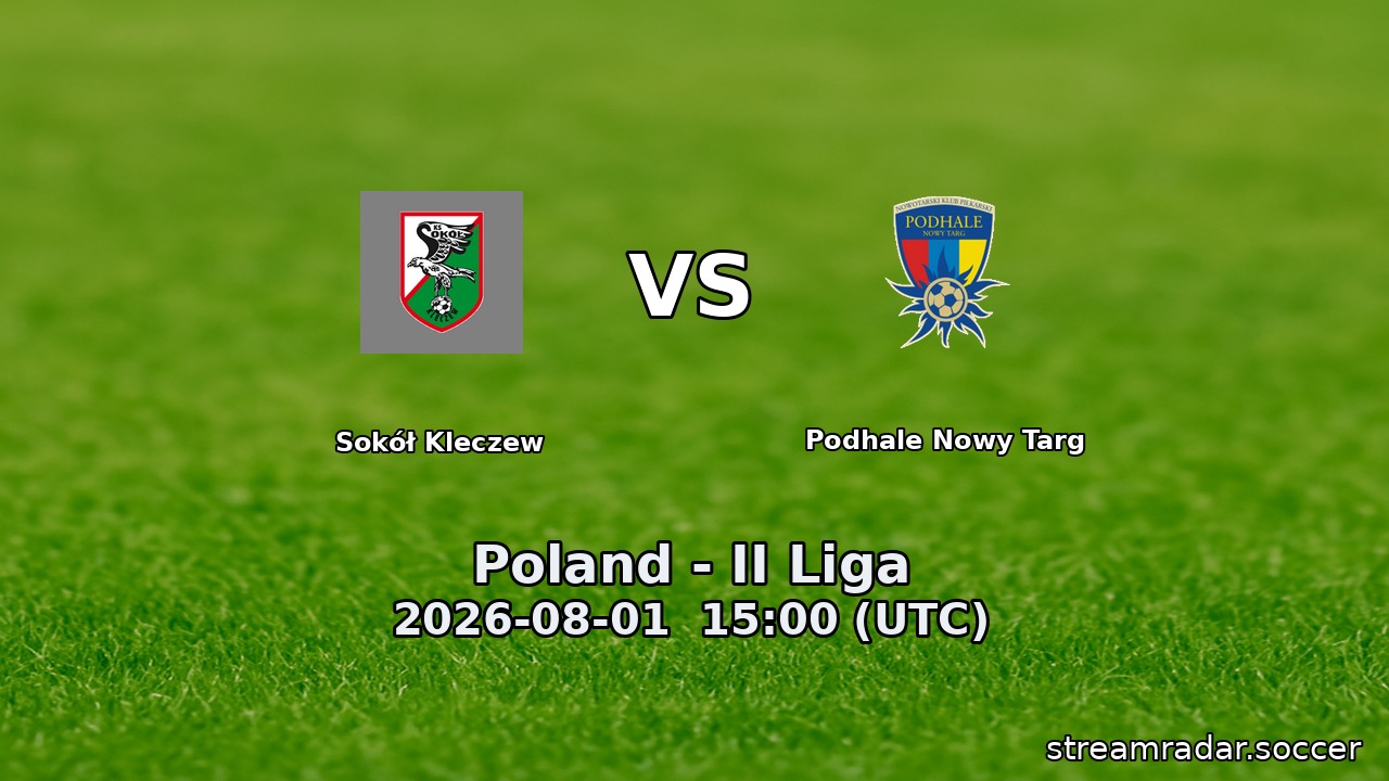 Sokół Kleczew vs Podhale Nowy Targ