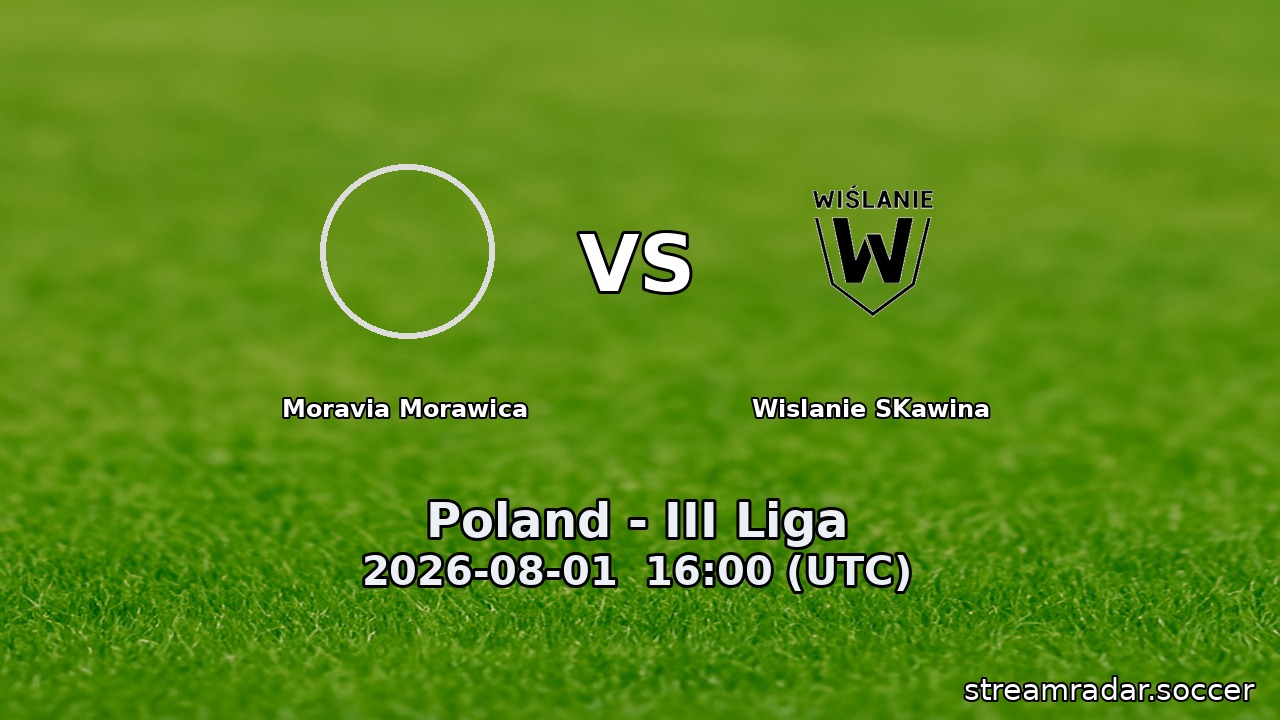 Moravia Morawica vs Wislanie SKawina