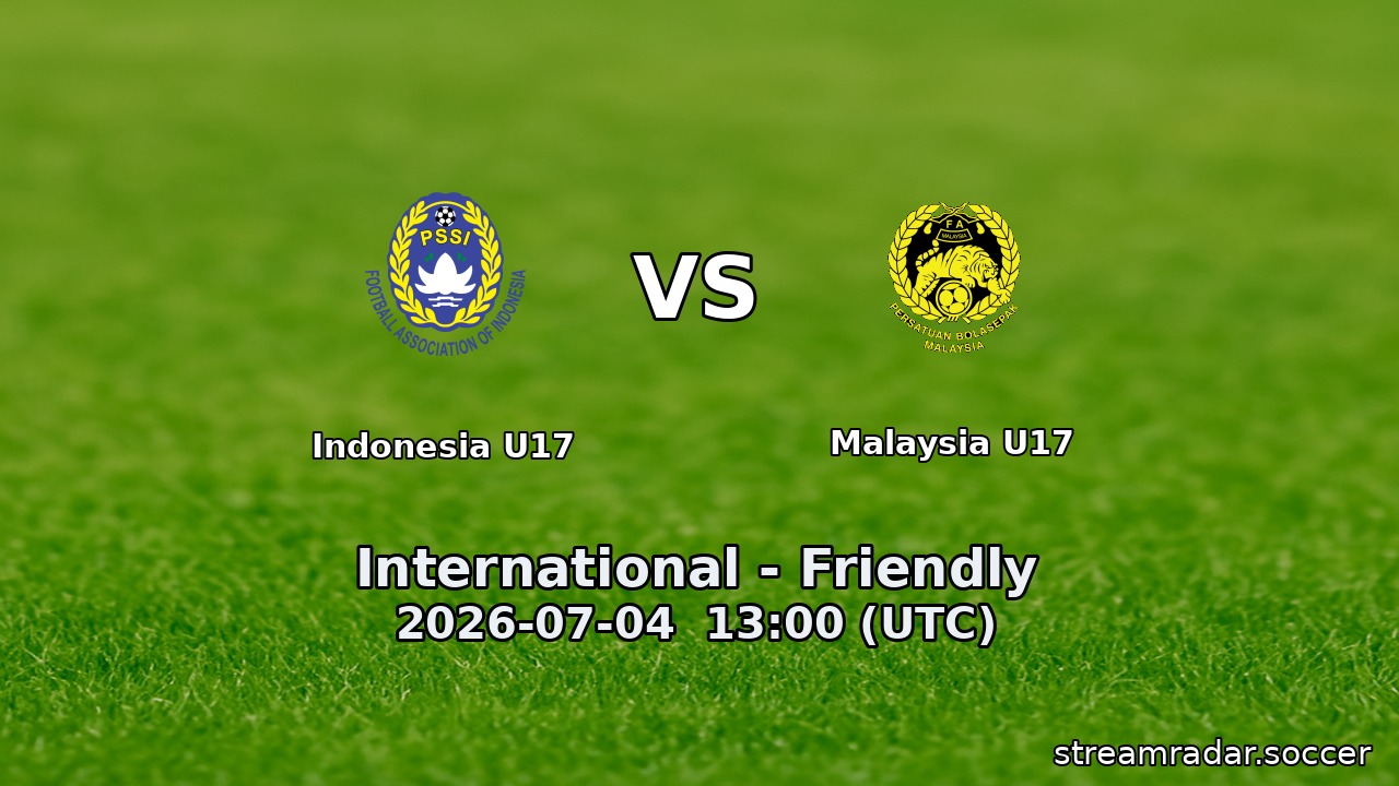 Indonesia U17 vs Malaysia U17