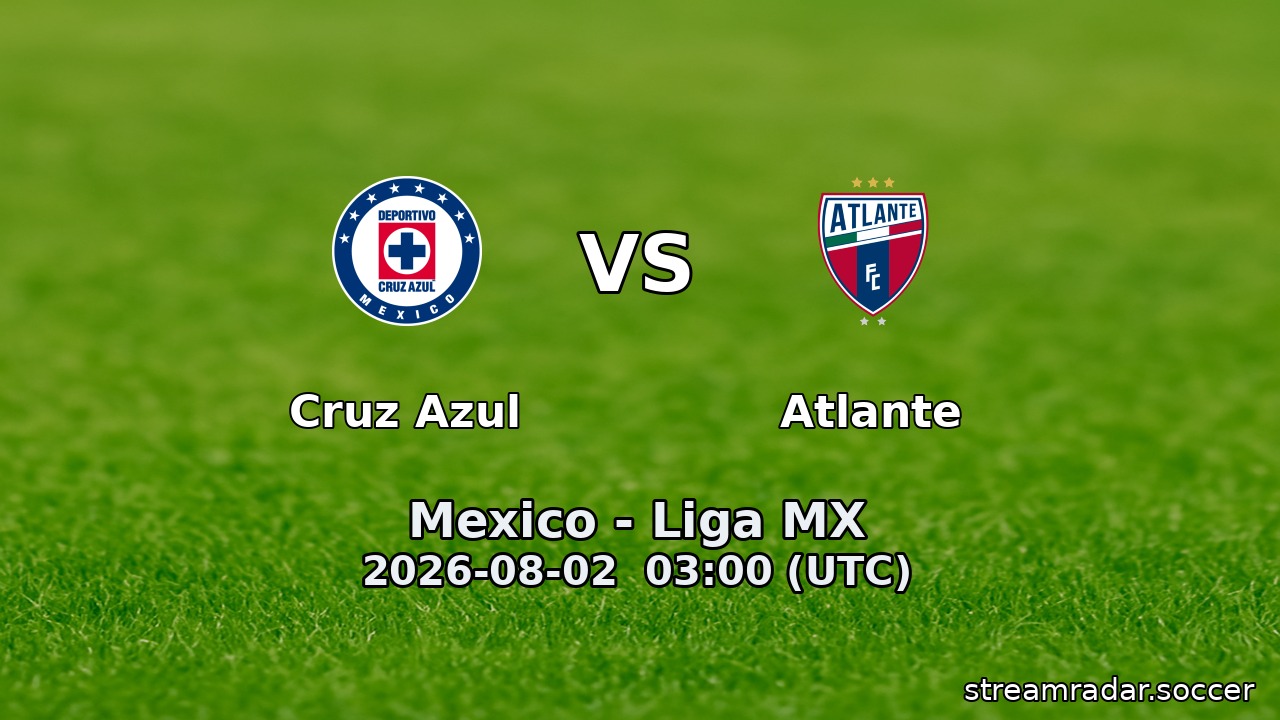 Cruz Azul vs Atlante