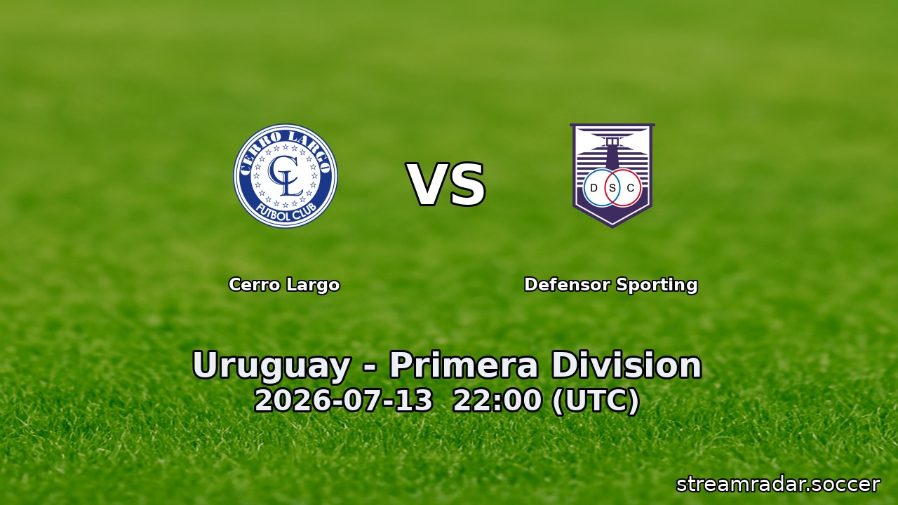 Cerro Largo vs Defensor Sporting