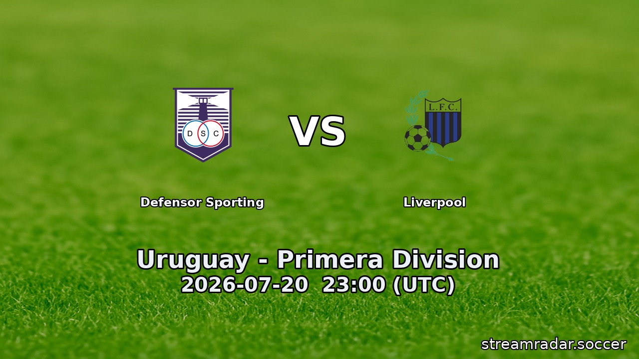 Defensor Sporting vs Liverpool