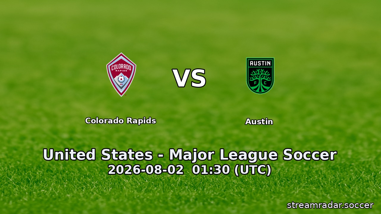 Colorado Rapids vs Austin