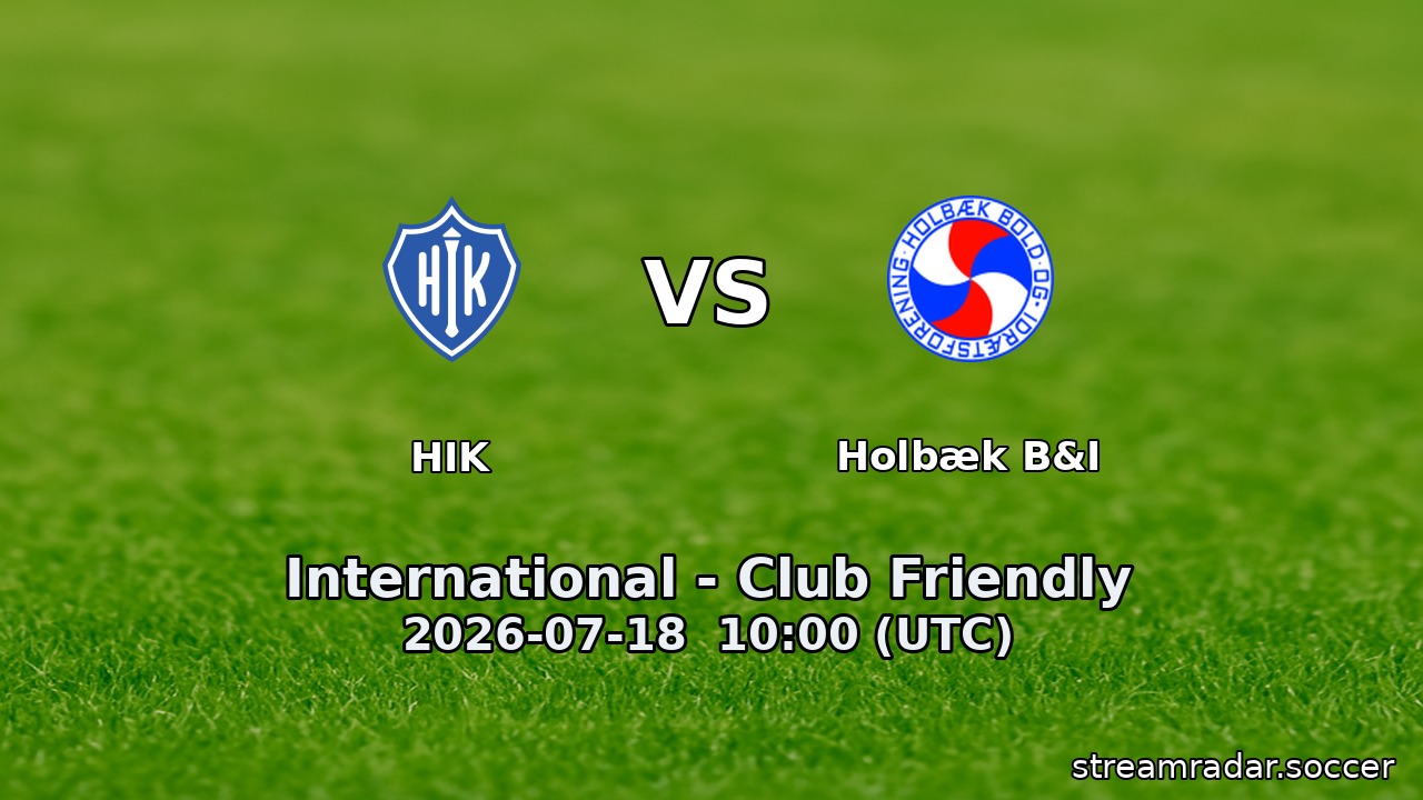 HIK vs Holbæk B&I