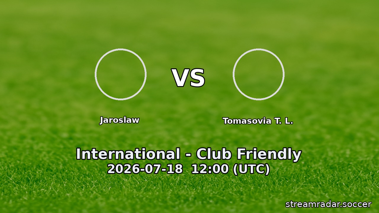 Jaroslaw vs Tomasovia T. L.