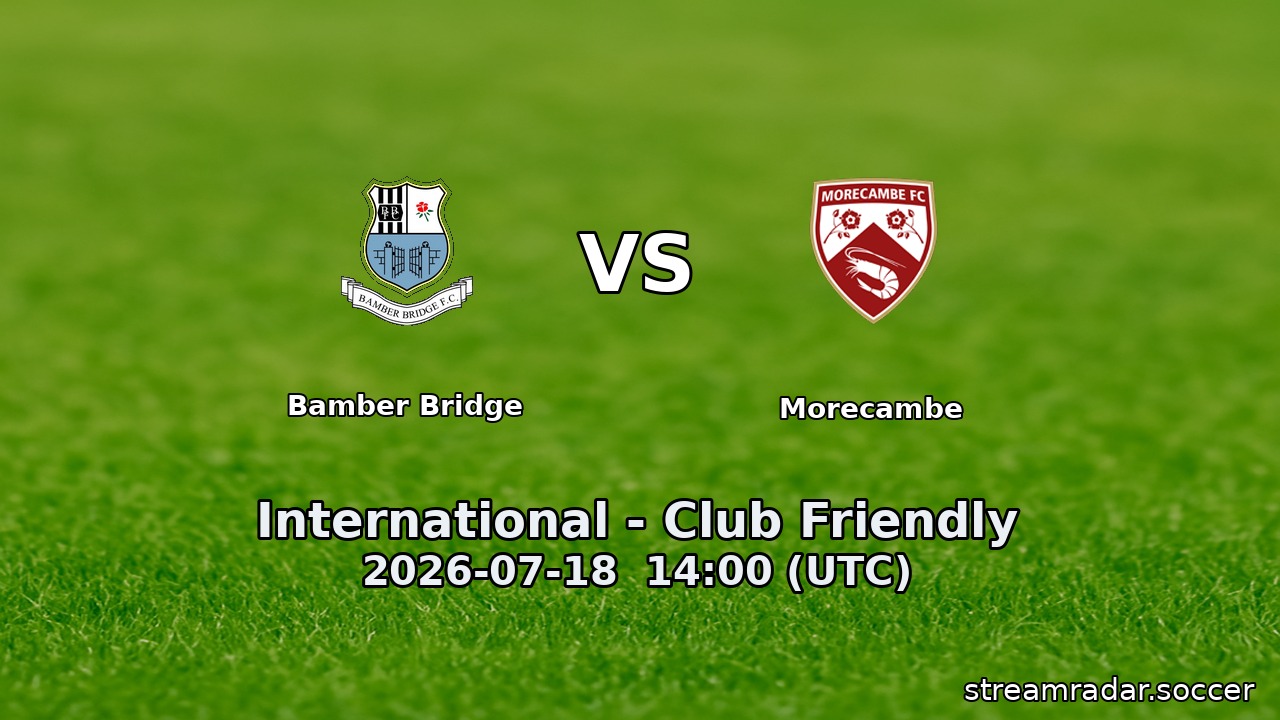 Bamber Bridge vs Morecambe