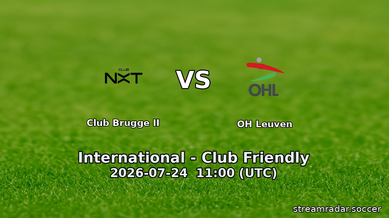 Club Brugge II vs OH Leuven