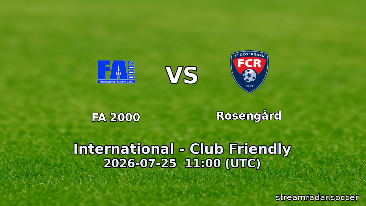FA 2000 vs Rosengård