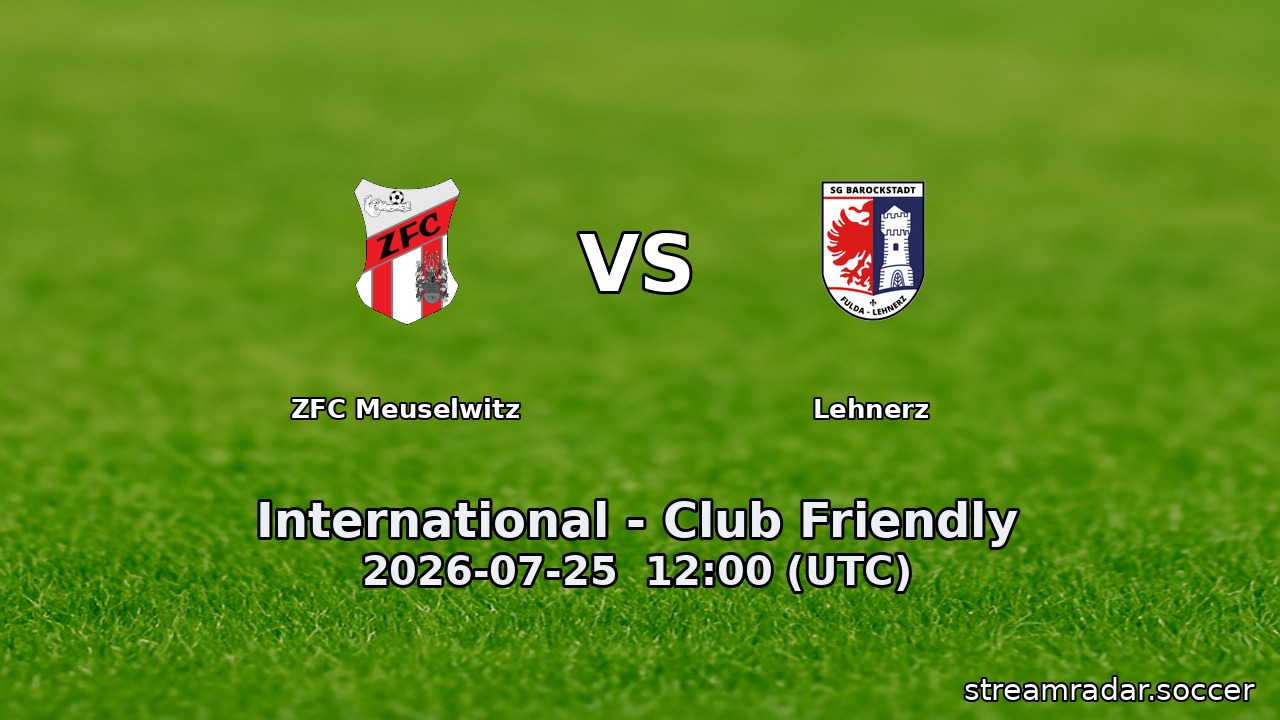 ZFC Meuselwitz vs Lehnerz