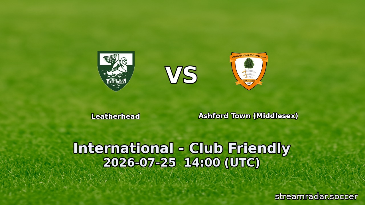 Leatherhead vs Ashford Town (Middlesex)