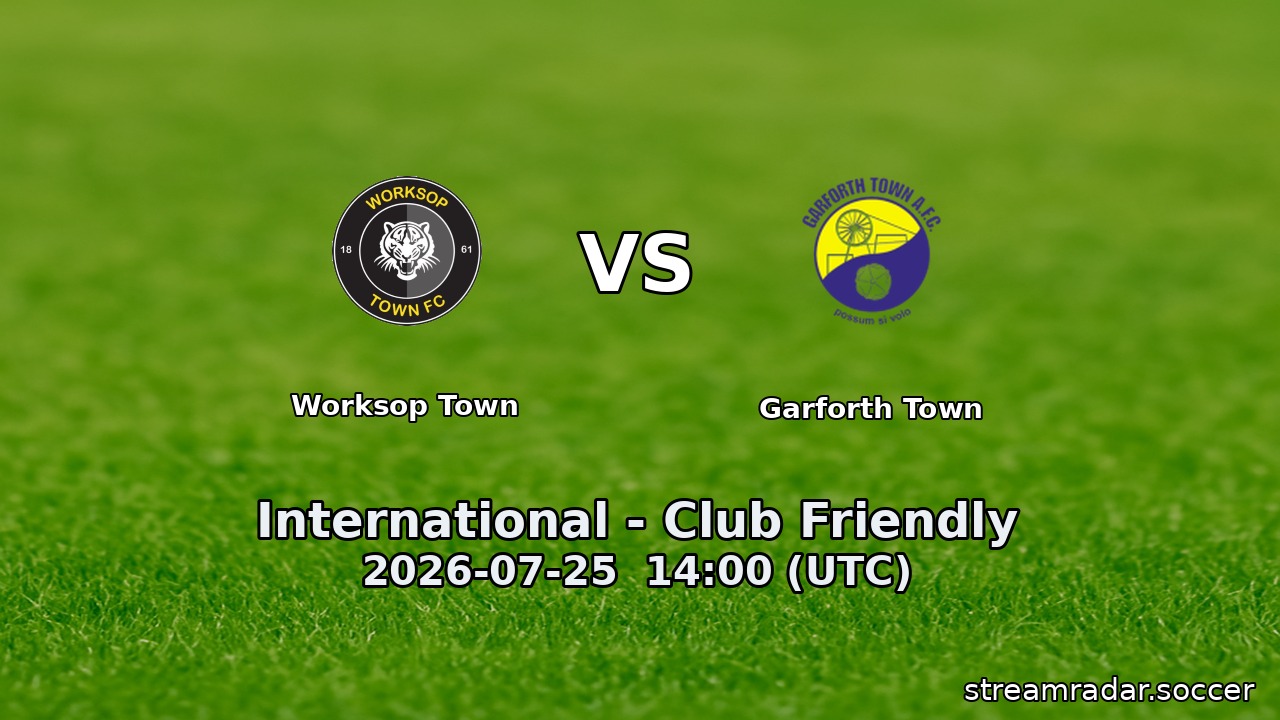 Worksop Town vs Garforth Town