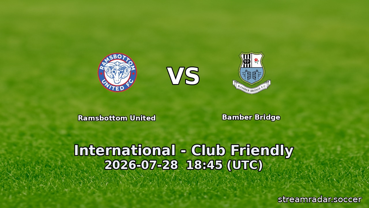 Ramsbottom United vs Bamber Bridge