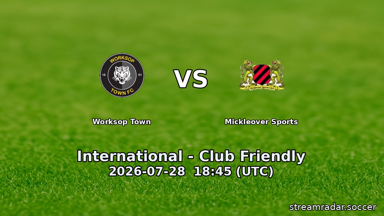 Worksop Town vs Mickleover Sports